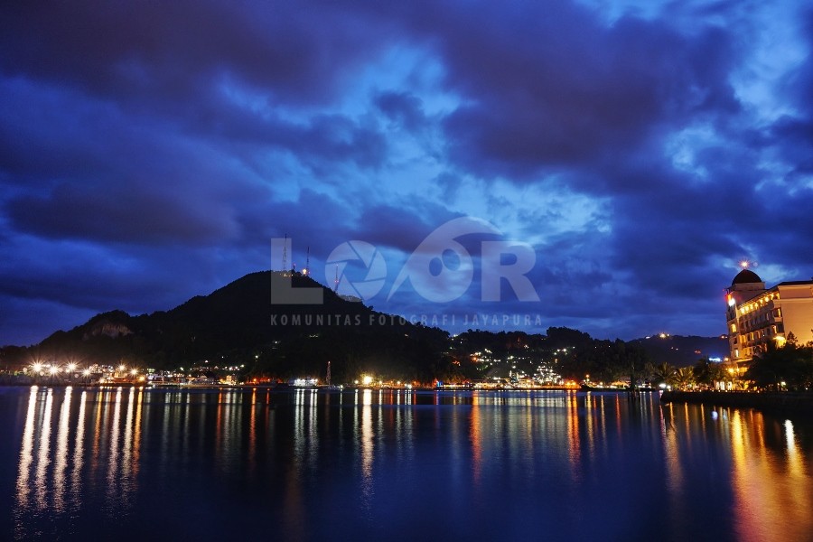 blue hour from jayapura