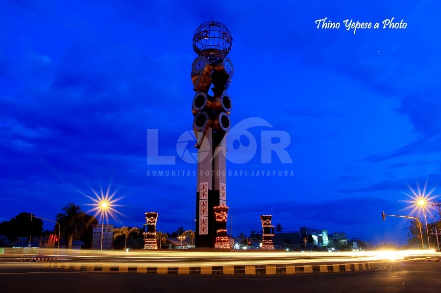 Blue Hours In "Tugu Libra" Merauke