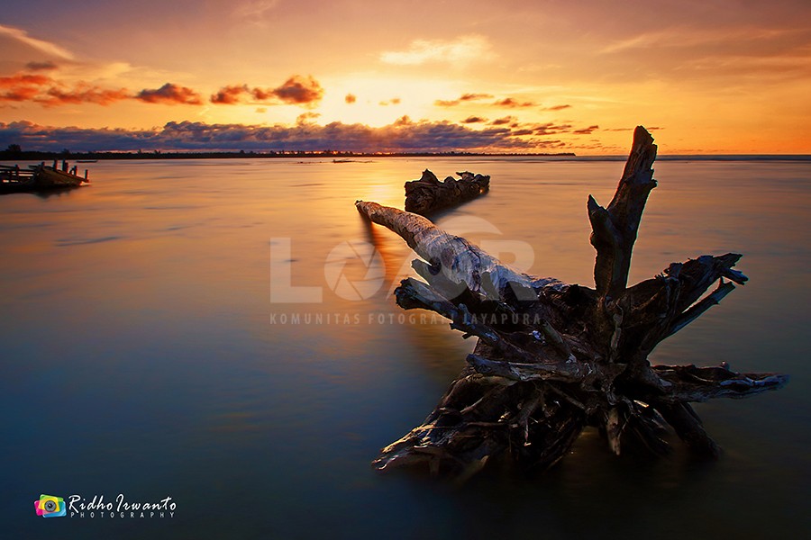 " Sunset at tanjung sarmi "